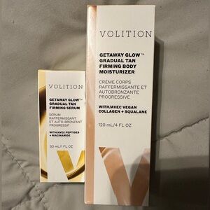 Volition self tanning lotion and serum set.  New in box. Never opened.